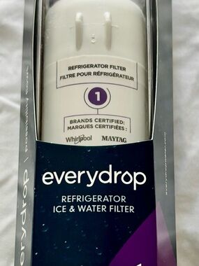 EveryDrop Refrigerator Ice & Water Filter 1 Whirlpool Maytag 6 Month Filter